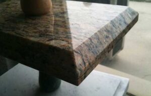 Granite countertop threshold edge