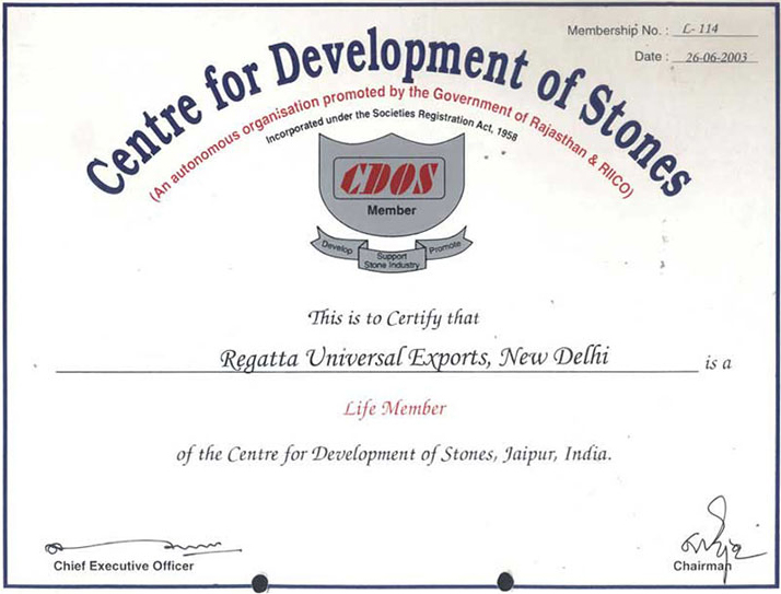 CDOS Certificate