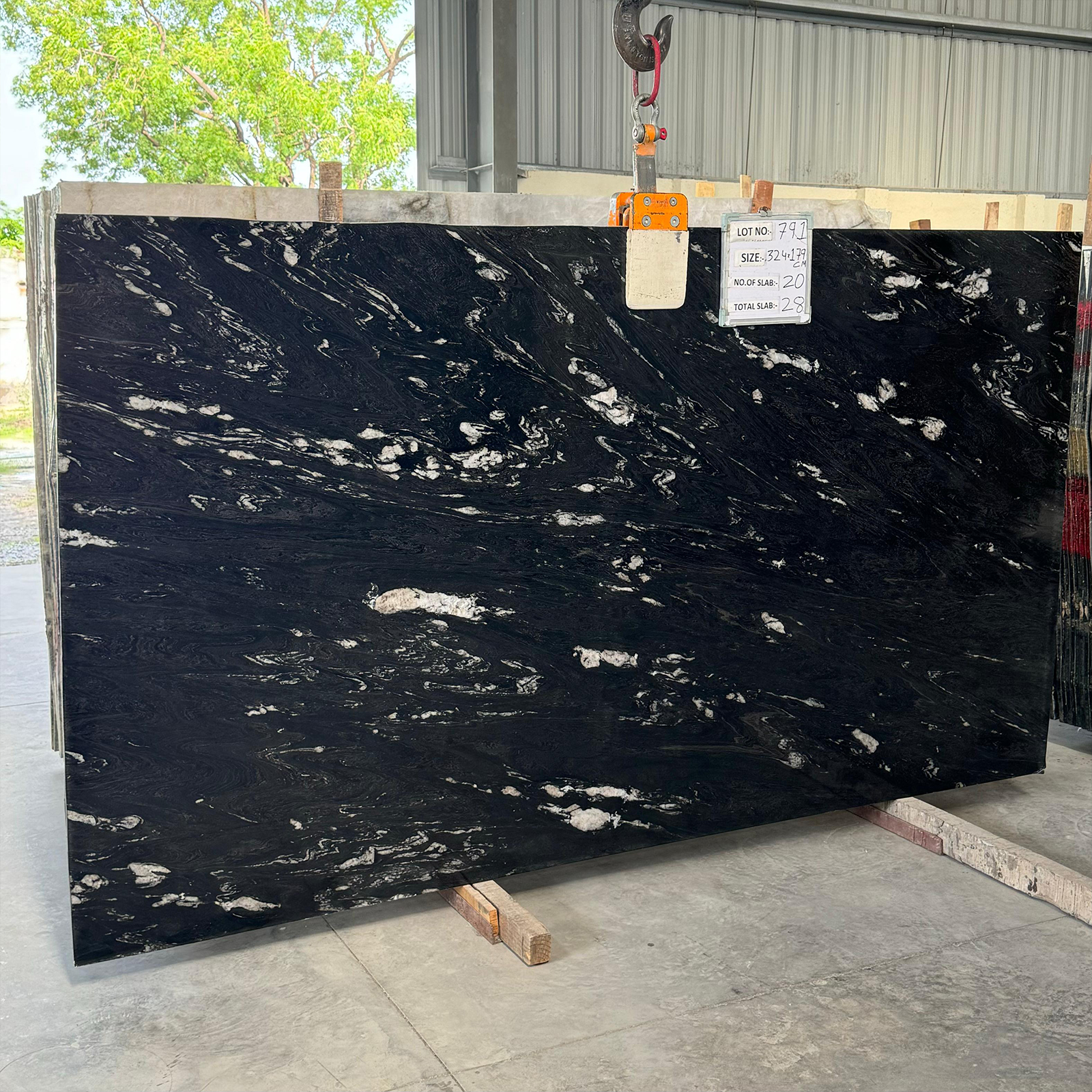 Wave Black Granite