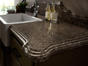 Countertops edge finish