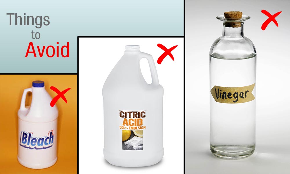 Things to avoid for granite cleaning